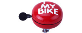 Glocke „I Love my Bike“ rot